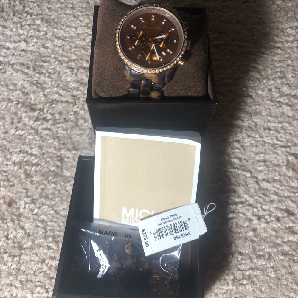 Michael Kors Tortoise Shell Watch
